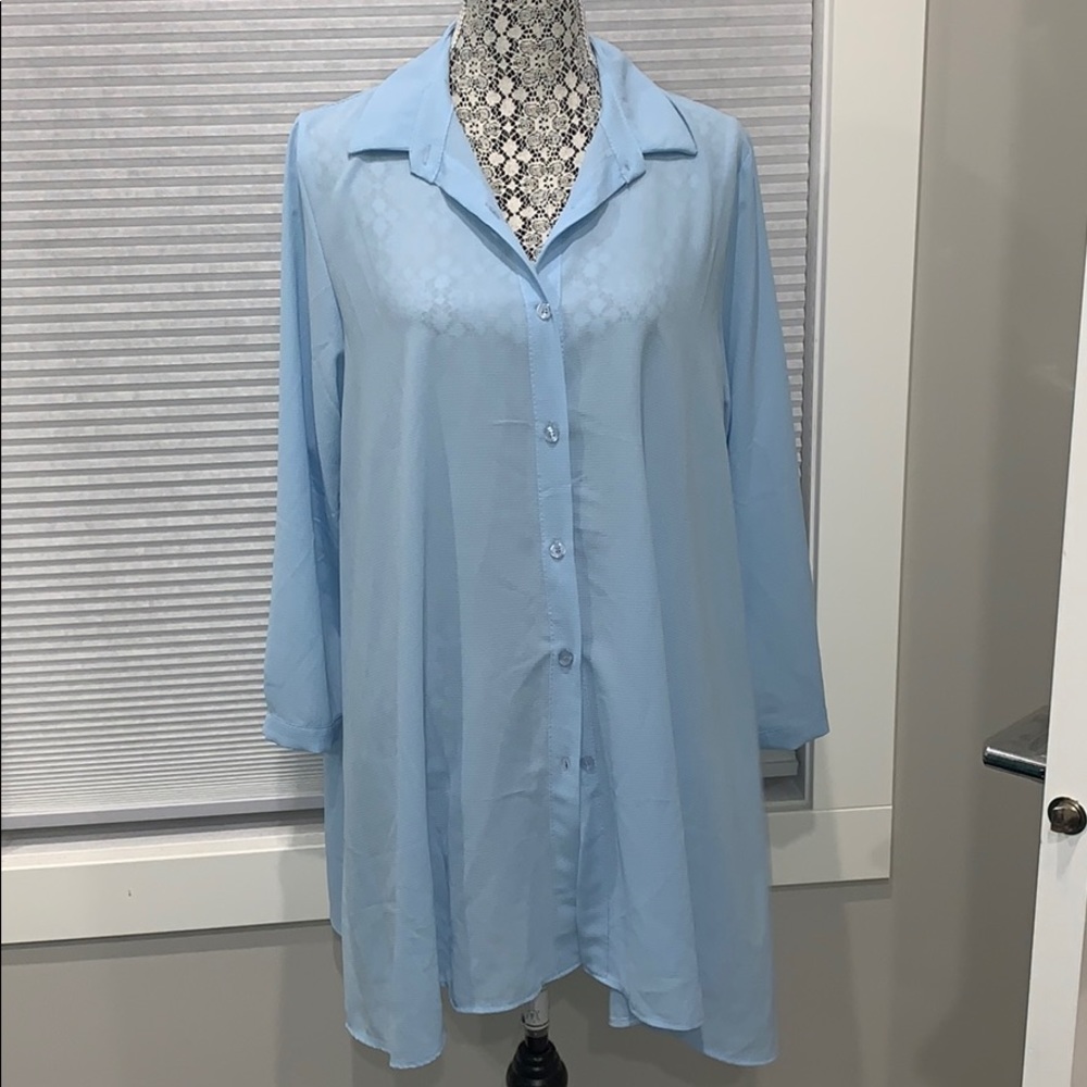 Oversized Button Down Blouse